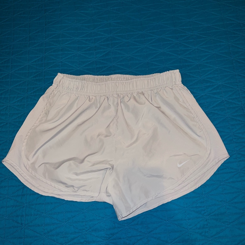 Gray Nike running shorts